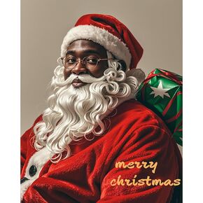 XIYUEKISSU 5D مجموعات فن الماس للبالغين -سانتا كلوز ميري عيد الميلاد الكامل DRIL DAIMOND ARTS هدية لزينة الجدار المنزلي 12 × 16 بوصة ... in Kuwait