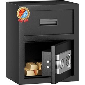 Fireproof Safe with Fire Video,1.0 Cubic Feet Class A Standard Digital Safe Box Fireproof for Home&Office,Alloy Steel Fire Proof for Document Money Jewelry Valuables,Black