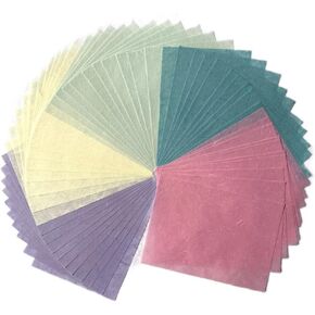 50 Sheets A4 Natural Fiber Mulberry Tree Mulberry Paper Sheets Art Tissue Washi Paper Design Craft Art Origami Suppliers Card Making DIY Crafts (Black, A4) in Kuwait