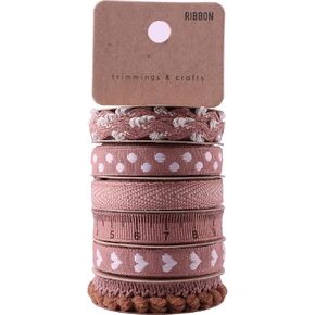 Assorted Ribbon for Crafts Hair Ribbons for Girls Fabric Ribbon Thin Ribbon Grosgrain Ribbon Craft Ribbon Ribbon for Bows Ribbon for Hair Ribbon for Hair Bows Cloth Ribbon Decorative Trim - Cinnamon