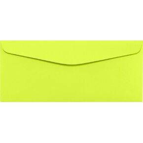 Luxpape #10 أظرف أعمال رفرف تجاري | 4 1/8 "x 9 1/2" | الوسابي الأخضر | 80 رطل. نص | 50 كتي