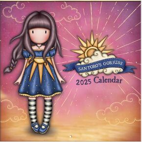 Santoro Gorjuss 2025 Wall Calendar Ray of Light - 13 Month Calendar Runs Jan'25 to Jan'26 - For Gorjuss Fans with Beautiful Images Every Month - For Her Sister Friend Mom Girlfriend
