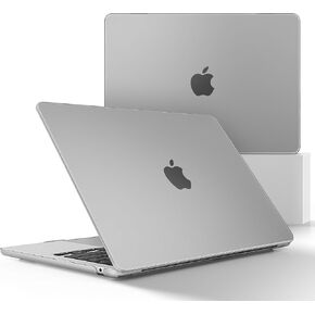 May Chen for MacBook Air 13.6 inch Case 2025 2024 2023 2022 Release A3240 A3113 A2681 M4 M3 M2 Chip, Hard Shell Case for MacBook Air 13.6" with Liquid Retina Display Fits Touch ID, White