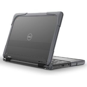 Batianda Laptop Case Fits 11" Dell Chromebook 3110/3100 Laptop Designed for K-12 Students, Teachers and Classrooms–Heavy Duty Rugged Shockproof Soft Bumpers for Reliable Device Protection,Gray