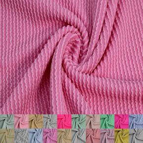 Texco Inc 57" Wide Poly Rayon Spandex Rib Knit Fabric by The Yard-240 GSM, Medium Weight, Soft & Breathable, 4-Way Stretch-Ideal for Clothing, Drapery, Tops & Crafts, Blue Light 1 Yard