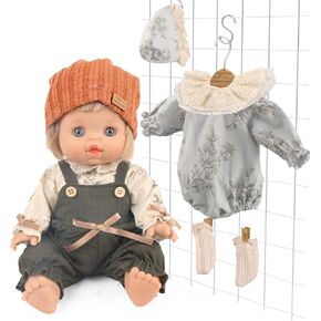 14" Baby Doll in Gift Soft Baby/Playset with Accessories/Realistic Newborn Baby Doll for Baby & Toddler Girl with Two Sets of Washable Clothes/Gift Idea for Ages 3+