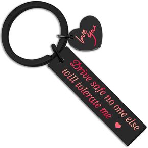 isiyu Drive Safe Keychains for Boyfriend Husband Gifts Birthday or Anniversary Presents for Husband Wife Girlfriend Family