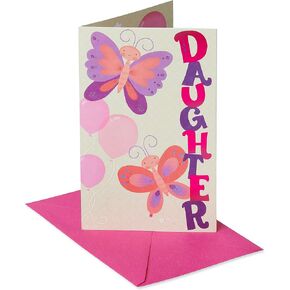 American Greetings Birthday Card for Daughter (Pink Floral)