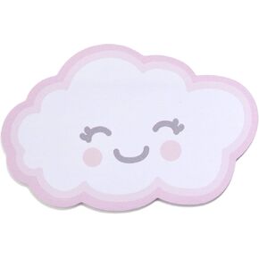 Glitter Galaxy Sticky Notes - Cloud Design - Cute Pad for Posting Magical Thoughts - Adorable School Or Office Accessory - Great Gift to Brighten Anyone's Day!