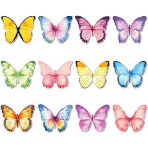 Butterfly Sticky Notes 240 Pages Cute Watercolor Butterflies Self Adhesive Memo Pad Butterfly Sticky Note Self Stick Notes Memo Pads for Home, School, Office -12 Designs