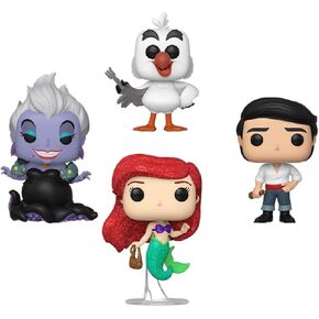 Funko Pop! Disney: Little Mermaid 4pk (DGLT)(Exc), Collectible Vinyl Figure - 69110