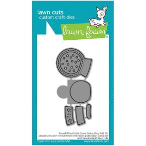 Lawn Fawn LF3272 Reveal Wheel Little Snow Globe: Dog Add-On Dies