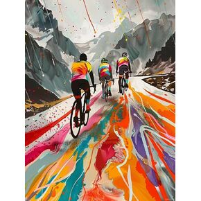 JXAVAXDE Bicycles Diamond Painting Kits for Adults, DIY 5D Vehicle Diamond Art Full Drill for Adult, for Beginner Home Wall Decor Gift 12x16 Inch