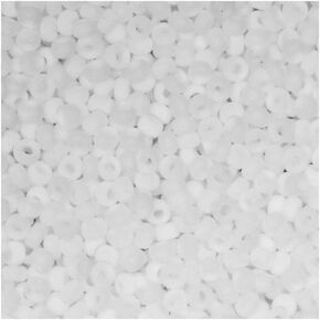 White Opaque Matte Miyuki Japanese round rocailles glass seed beads 11/0 Approximately 24 gram 5 inch tube