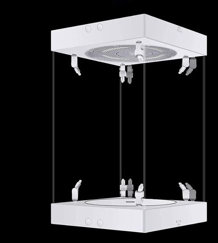 Phicen 1/6 Action Figure Display Box LED Spotlight with Rotating Base (Black, Internal Height 40CM) in Saudi Arabia