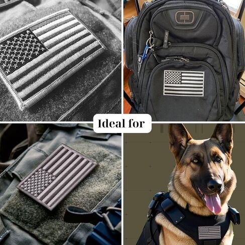 Multicam Tactical Patches of US American Flag 2 Pcs Hook and Loop Patches Sew On Embroidered American Flag Patch Applique for Backpacks Caps Hats Jackets Pants Rectang Military Army Uniform Emblems in Kuwait