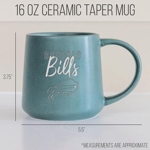 Rico Industries NFL Football Philadelphia Eagles Sage 16oz Ceramic Taper Mug in Saudi Arabia
