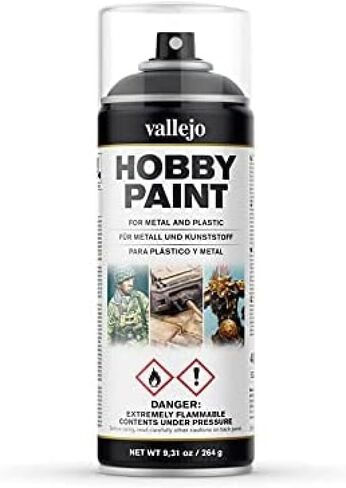 Vallejo - Hobby Paint Spray AFV | US Olive Drab 400 ml. (13.5 fl.oz.) | Creates Perfect Matt and Self Levelling Finish | Equipped with 2 Different Nozzles in Kuwait
