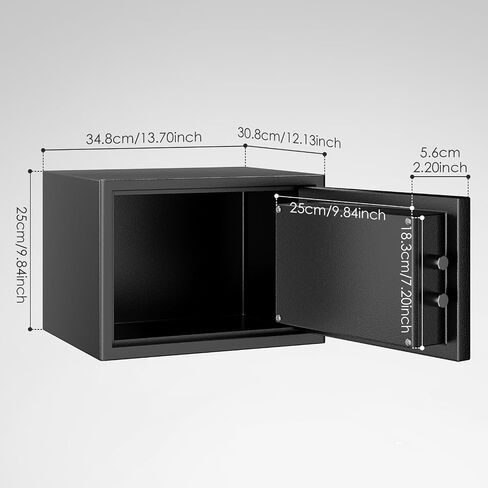 Fireproof Safe with Fire Video,1.0 Cubic Feet Class A Standard Digital Safe Box Fireproof for Home&Office,Alloy Steel Fire Proof for Document Money Jewelry Valuables,Black in Saudi Arabia