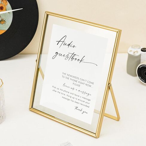 الأوبئة Gold Glass Picture Floating Frames 10x8 بوصات لتوقيع الجدول الحفل in Kuwait