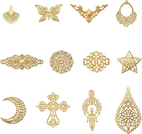 Pandahall Tibetan Alloy Chandelier Charms Earrings Connector Links Dangle Pendants for Jewelry Making Necklace in Saudi Arabia
