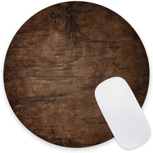 Mouse Pad, Electric Guitar in Fire and Water Mouse Pads with Design, Round Washable Cloth Personalized Mouse Mat, Gaming Office Home Non-Slip Rubber Base Computer Mousepad 7.9×7.9×0.12 inches in Saudi Arabia