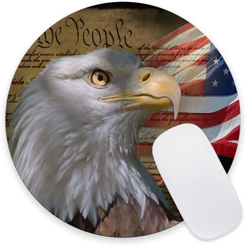 Mouse Pad, Electric Guitar in Fire and Water Mouse Pads with Design, Round Washable Cloth Personalized Mouse Mat, Gaming Office Home Non-Slip Rubber Base Computer Mousepad 7.9×7.9×0.12 inches in Saudi Arabia