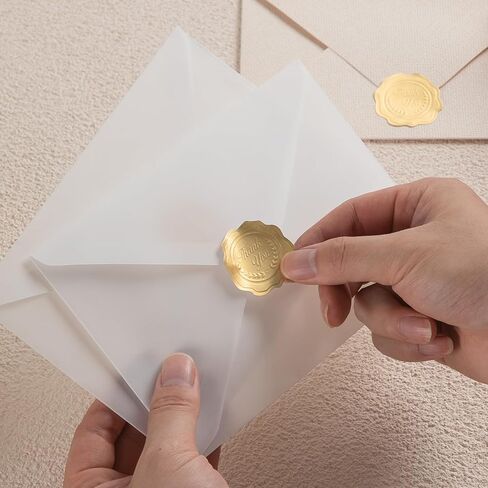 300 Pcs Gold Embossed Wax Seal Heart Shape Envelope Seals Stickers for Wedding Invitations/Greeting Cards/Party Favors, Self-Adhesive (Save The Date) in Saudi Arabia