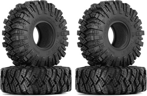 INJORA 1.9 S3 Tires Kraken Claw Mud Terrain Wheel Tires for FCX10 Axial SCX10 Pro SCX10 UTB18 TRX4 Redcat Gen8 7VS4-10 1/10 RC Crawler Car in Kuwait