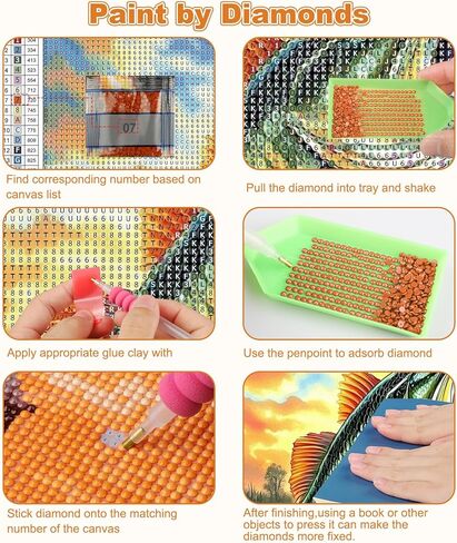 CEOVR Horse Diamond Art Kits for Adults, 5D DIY Full Drill Diamond Painting Dots Gem Art, Adult Crafts Kits Arts and Crafts, Wall Decor for Home Office, 12x12inch in Kuwait