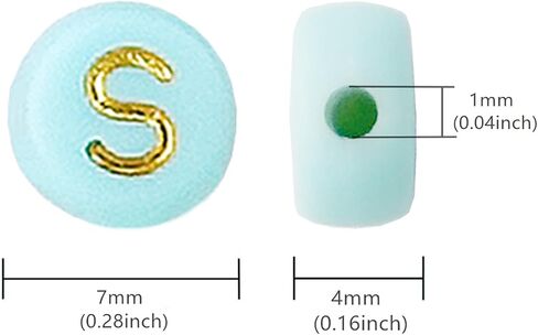 حبات خطاب مستديرة 200pcs ، 4x7mm ملونة الأبجدية حبات الخرزات S Beads مع رسائل لصنع سوار صنع المجوهر in Kuwait