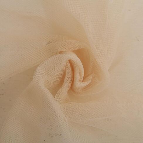 Threadart Premium Soft Tulle Mega Roll - 6 x 100 Yards (300ft) Fabric - for Wedding, Parties, Costumes, and Decoration - Beige in Kuwait
