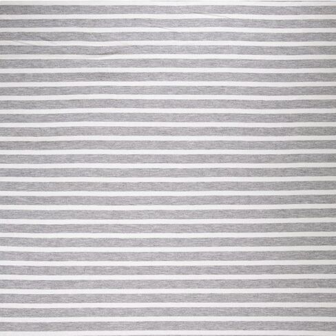 Fabricla Rayon Spandex Jersey Knit Fabric 1 "Stripes - 58/60" بوصة (150 سم) بعرضها على الفناء - 4 طريقة تمدد النسيج - الضوء إلى النسيج المتوسط ​​220 GSM - (قبالة أبيض ، أسود) - 2 ياردة in Kuwait