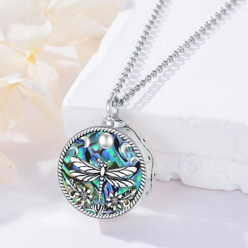 PELOVNY Urn Necklaces for Ashes S925 Sterling Silver Western Turquoise Pendant Cremation Jewelry Memorial Gifts for Women Mom in Saudi Arabia