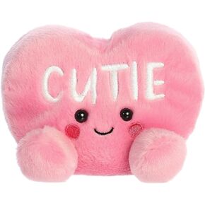 Aurora® Adorable Palm Pals™ Cutie Candy Heart™ Stuffed Animal - Pocket-Sized Play - Collectable Fun - Pink 5 Inches
