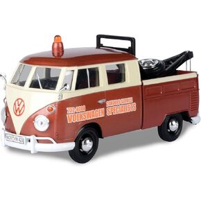 Motormax Volkswagen Type 2 (T1) Tow Truck Volkswagen Specialists Brown Metallic and Cream 1/24 Diecast Model Car