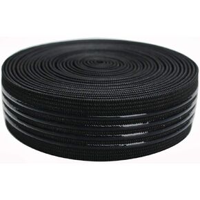 Silicone Gripper Elastic for Clothing, 30mm Wide 5 Yards, Black Elastic Band Non-Slip Sewing Elastic Band for Wig Sewing (30mm(FBA))