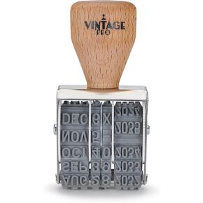 COLOP Vintage Pro Heavy Duty Date Stamp, US Format MMM-DD-YYYY, for Business and Office, 1/8" or 3.175mm Impression Size (1/8")
