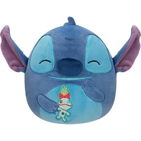 Squishmallows Original Disney 8-Inch Stitch Holding Scrump - Official Jazwares Plush