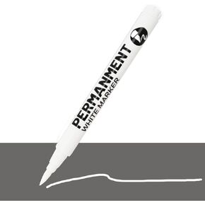 White Acrylic Paint Pens Permanent Marker Painting Coloring Pens Art Marker for Clothes Tire Wood Rocks Metal Canvas Plastic Ceramic Glass Scrapbook (White-1)