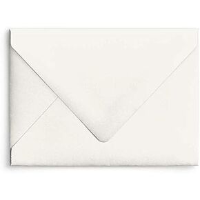 Cotton Soft White A7 Euro Curved Flap Matte Invitation Envelopes - Pack of 50