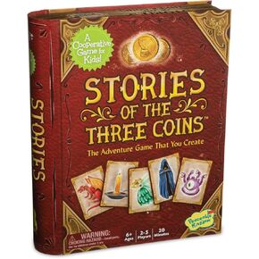 Peaceable Kingdom Stories of The Three Coins – Cooperative Storytelling Game – Use Teamwork to Win! – Great for Families with Kids Ages 6 & up – Fun Classroom Game