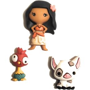 The Disney's Moana Collection - Buttons by Dress It Up Buttons and Embellishments - Moana, HEI HEI, and Pua.