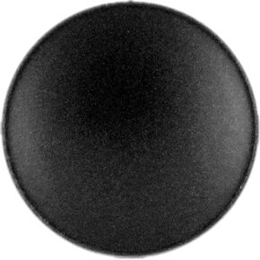 Bezelry 12 Pieces Concave Surface Metal Shank Buttons. 20mm (3/4 inch) (Matte Black)