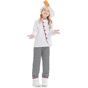Kids Girls Boys Halloween Costume Cosplay Veterinarian Doctor Chef Dress Up Clothes Outfit