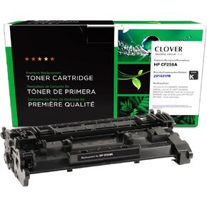 Clover Remanufactured Toner Cartridge (Reused OEM Chip) Replacement for HP 58A (CF258A) | Black