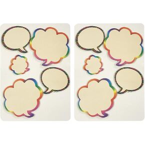 Wrapables Rainbow Thinking Bubble Sticky Notes (Set of 2)