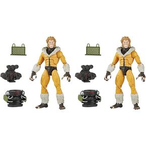 Marvel Legends Series X-Men Sabretooth Action Figure 6-Inch Collectible Toy, 3 Build-A-Figure Part