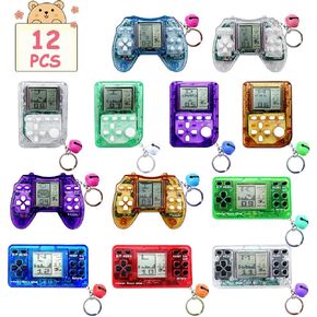 18Pcs Video Game Party Favors for Kids,Mini Game Console Keychain for Kids Boys Birthday Supplies Gaming Party Favors Classroom Prizes