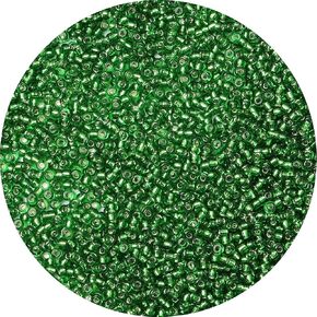 5000pcs Glass Seed Beads Bulk,3mm 8/0 Craft Seed Beads Small Pony Beads for DIY Craft Projects Bracelets Necklace Jewelry Making - Dark Green Waist Beads Spacer Beads with Tweezers